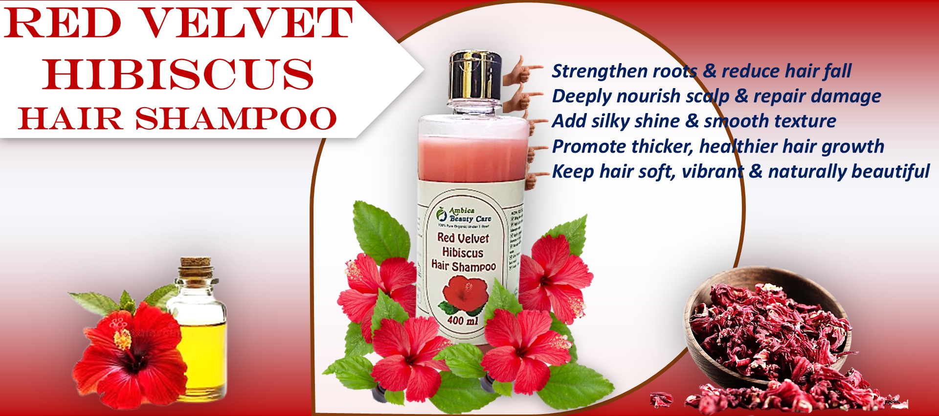 Red Velvet Hibiscus Hair Shampoo