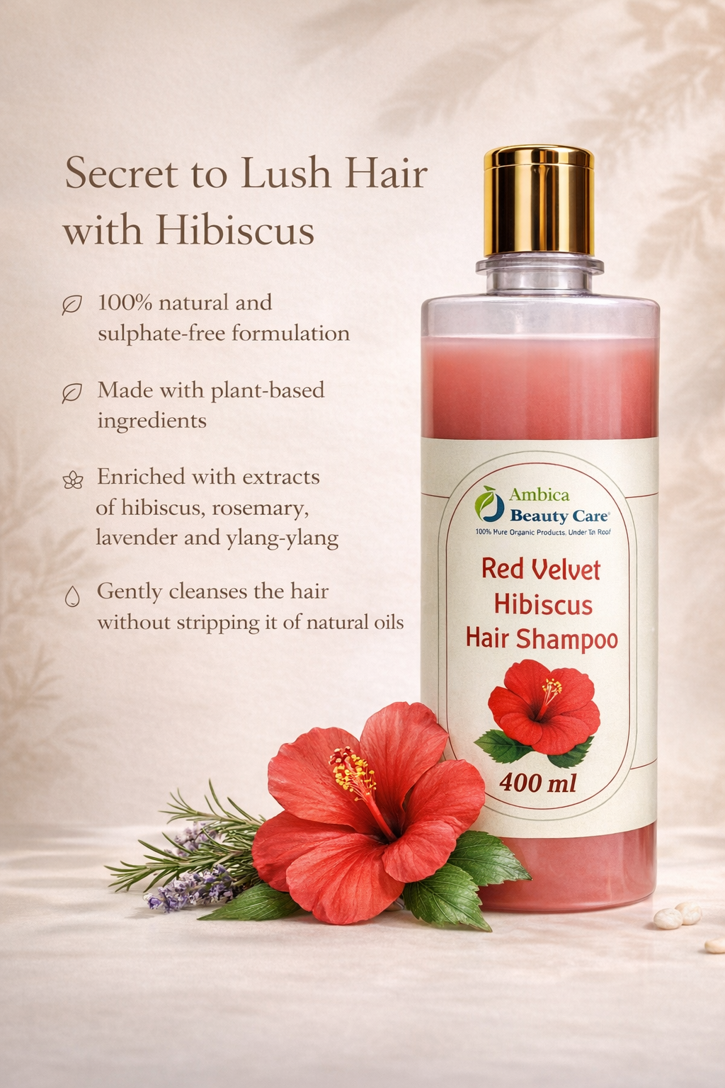 Red Velvet Hibiscus Hair Shampoo - Image 4