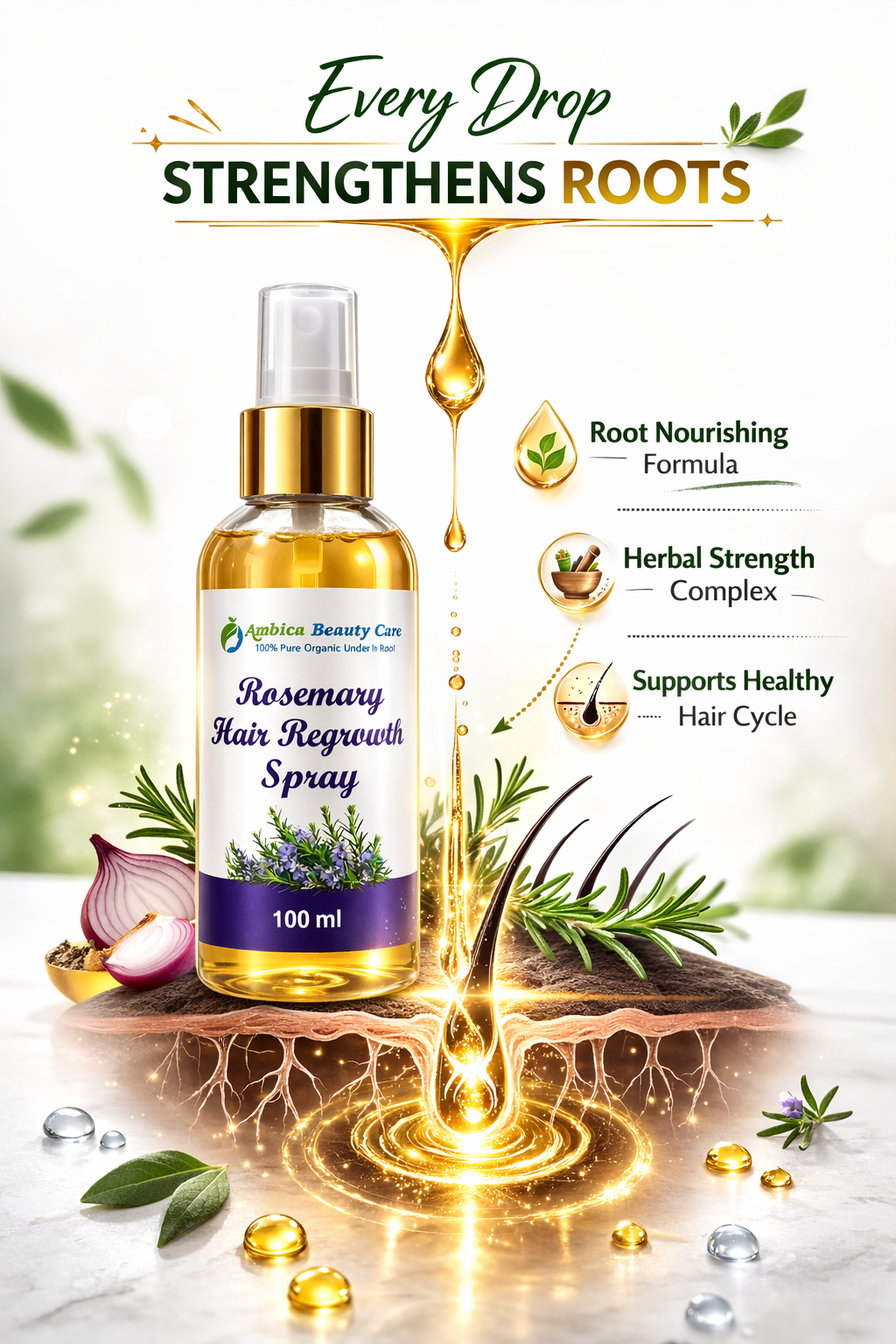 Rosemarry Hair Rewrowth Spray