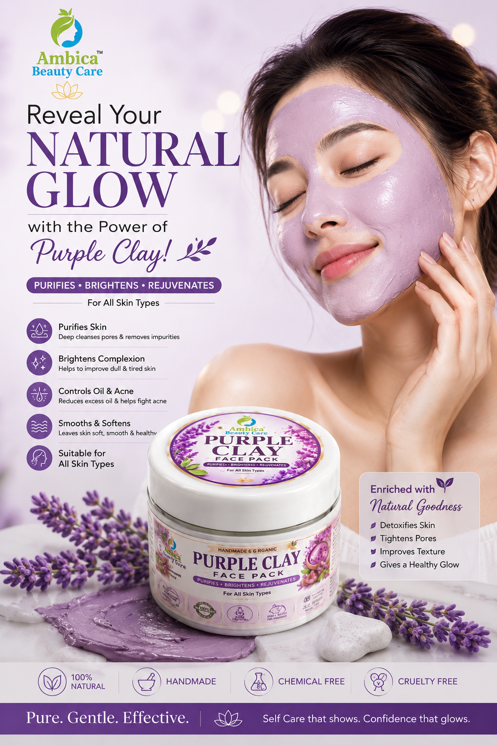 Purple Clay Face Pack