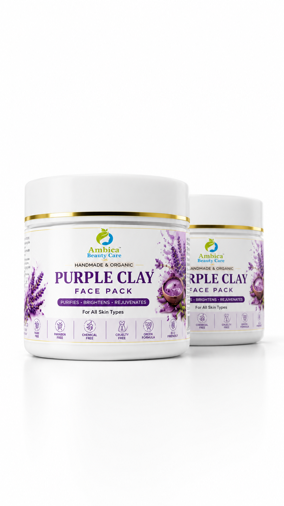 Purple Clay Face Pack - Image 2