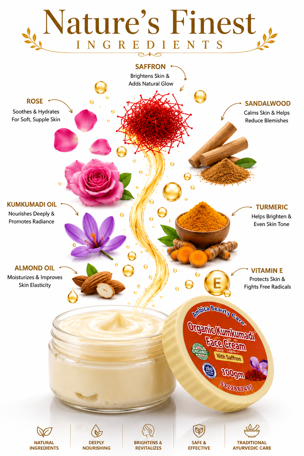 Organic Kumkumadi Face Cream - Image 3